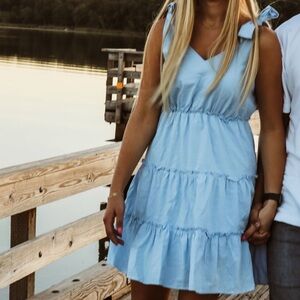Light Blue Sleeveless Dress